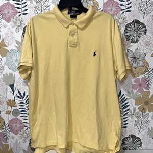 Ralph Lauren Polo Yellow Navy logo like new condition